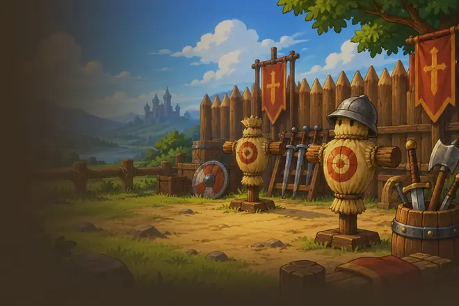 A painted training ground